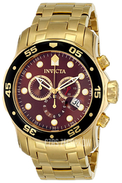 Invicta Pro Diver Brązowy/Stal w odcieniu złota Ø48 mm 80065