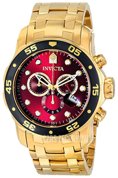 Invicta Czerwony/Pozlacana Ø48 mm 80066