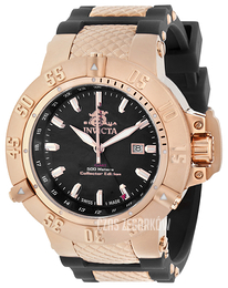 Invicta Subaqua Czarny/Stal w kolorze różowego złota Ø50 mm 80428