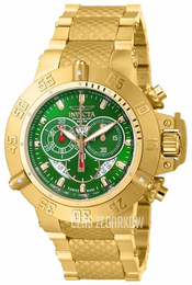 Invicta Subaqua Zielony/Stal w odcieniu złota Ø50 mm 80530