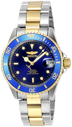 Invicta Pro Diver Niebieski/Stal w odcieniu złota Ø43 mm 8928OBXL