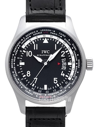 IWC Pilots Worldtimer Czarny/Skóra Ø45 mm IW326201