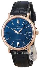 IWC Portofino Niebieski/Skóra Ø40 mm IW356522