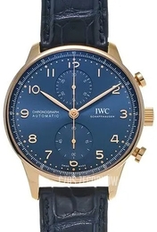 IWC Portugieser Niebieski/Skóra Ø41 mm IW371614