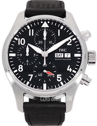 IWC Pilots Czarny/Skóra Ø41 mm IW388111