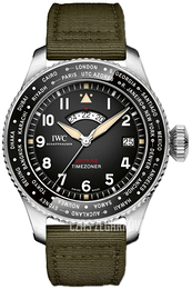 IWC Pilots Spitfire Czarny/Skóra Ø46 mm IW395501