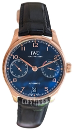 IWC Portugieser Niebieski/Skóra Ø42.3 mm IW500713
