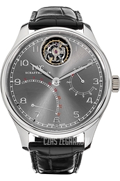 IWC Portuguese Tourbillon Mystère Rétrograde Czarny/Skóra Ø44.2 mm IW504401
