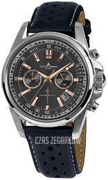 Jacques Lemans Szary/Skóra Ø44 mm 1-1117.1WQ