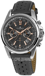 Jacques Lemans Szary/Skóra Ø44 mm 1-1117.1WR