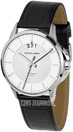 Jacques Lemans Sydney Srebrny/Skóra Ø42 mm 1-1540B