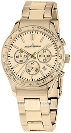 Jacques Lemans Rome Żółte złoto/Stal w odcieniu złota Ø37 mm 1-1586ZN