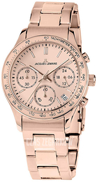 Jacques Lemans Rome Różowe złoto/Stal w kolorze różowego złota Ø37 mm 1-1587ZK