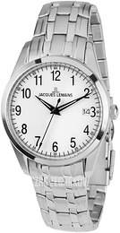 Jacques Lemans Liverpool Biały/Stal Ø39 mm 1-1769G