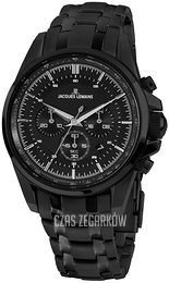 Jacques Lemans Liverpool Czarny/Stal Ø44 mm 1-1799ZD