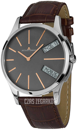 Jacques Lemans London Szary/Skóra Ø46 mm 1-1813D