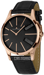 Jacques Lemans London Czarny/Skóra Ø46 mm 1-1813E
