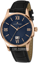 Jacques Lemans London Niebieski/Skóra Ø40 mm 1-1845P
