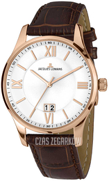 Jacques Lemans London Biały/Skóra Ø40 mm 1-1845Q