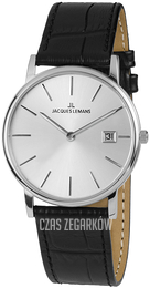 Jacques Lemans Vienna Srebrny/Skóra Ø39 mm 1-1848A