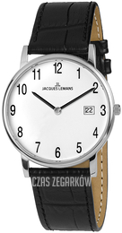 Jacques Lemans Vienna Biały/Skóra Ø39 mm 1-1848B