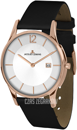 Jacques Lemans London Srebrny/Skóra Ø38 mm 1-1850H