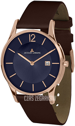 Jacques Lemans London Niebieski/Skóra Ø38 mm 1-1850I