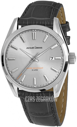 Jacques Lemans Derby Srebrny/Skóra Ø40 mm 1-1859I