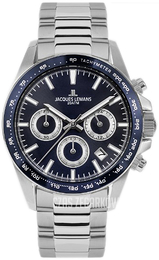 Jacques Lemans Liverpool Niebieski/Stal Ø41 mm 1-1877G