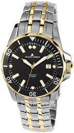 Jacques Lemans Liverpool Czarny/Stal w odcieniu złota Ø42 mm 1-1910D