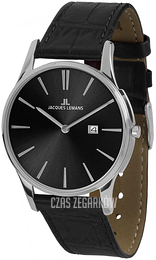 Jacques Lemans London Czarny/Skóra Ø40 mm 1-1936A