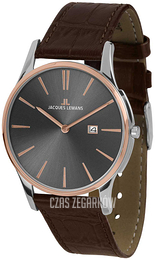 Jacques Lemans London Szary/Skóra Ø40 mm 1-1936E