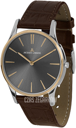 Jacques Lemans London Szary/Skóra Ø30 mm 1-1938E