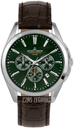 Jacques Lemans Derby Zielony/Skóra Ø42 mm 1-1945.1C