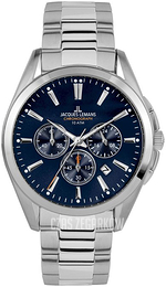 Jacques Lemans Derby Niebieski/Stal Ø42 mm 1-1945.1E