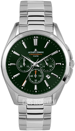 Jacques Lemans Derby Zielony/Stal Ø42 mm 1-1945.1F