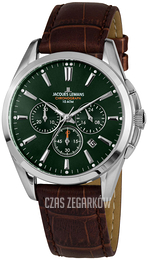 Jacques Lemans Derby Zielony/Skóra Ø43 mm 1-1945C