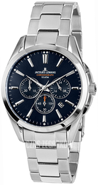 Jacques Lemans Derby Niebieski/Stal Ø43 mm 1-1945E