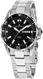 Jacques Lemans Czarny/Stal Ø40 mm 1-1955A