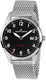 Jacques Lemans Vienna Czarny/Stal Ø40 mm 1-2002H