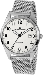 Jacques Lemans Vienna Biały/Stal Ø40 mm 1-2002I