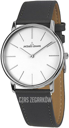 Jacques Lemans Serie 200 Srebrny/Skóra Ø33 mm 1-2004B