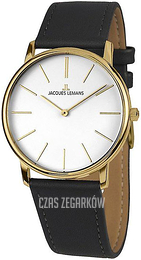 Jacques Lemans Serie 200 Srebrny/Skóra Ø33 mm 1-2004F