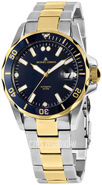 Jacques Lemans Liverpool Niebieski/Stal w odcieniu złota Ø42 mm 1-2014F