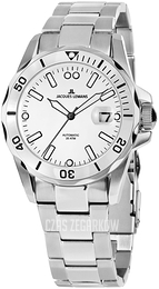 Jacques Lemans Liverpool Biały/Stal Ø42 mm 1-2014G