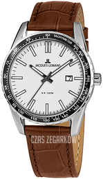 Jacques Lemans Liverpool Biały/Skóra Ø44 mm 1-2022C