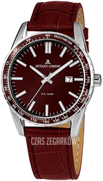 Jacques Lemans Liverpool Czerwony/Skóra Ø44 mm 1-2022E