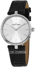 Jacques Lemans Milano Srebrny/Skóra Ø34 mm 1-2024H