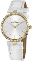 Jacques Lemans Milano Srebrny/Skóra Ø34 mm 1-2024K