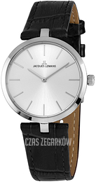 Jacques Lemans Milano Srebrny/Skóra Ø34 mm 1-2024M